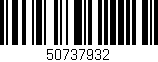 Código de barras (EAN, GTIN, SKU, ISBN): '50737932'