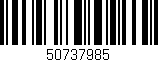 Código de barras (EAN, GTIN, SKU, ISBN): '50737985'