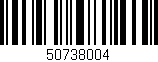 Código de barras (EAN, GTIN, SKU, ISBN): '50738004'
