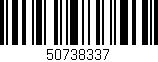 Código de barras (EAN, GTIN, SKU, ISBN): '50738337'