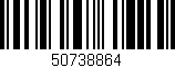 Código de barras (EAN, GTIN, SKU, ISBN): '50738864'