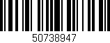 Código de barras (EAN, GTIN, SKU, ISBN): '50738947'