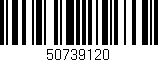 Código de barras (EAN, GTIN, SKU, ISBN): '50739120'