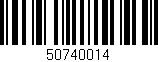 Código de barras (EAN, GTIN, SKU, ISBN): '50740014'