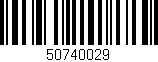 Código de barras (EAN, GTIN, SKU, ISBN): '50740029'