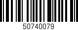 Código de barras (EAN, GTIN, SKU, ISBN): '50740079'