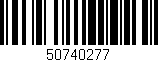 Código de barras (EAN, GTIN, SKU, ISBN): '50740277'