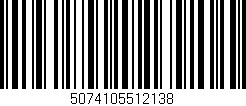 Código de barras (EAN, GTIN, SKU, ISBN): '5074105512138'