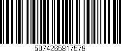 Código de barras (EAN, GTIN, SKU, ISBN): '5074265817579'