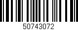 Código de barras (EAN, GTIN, SKU, ISBN): '50743072'