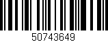 Código de barras (EAN, GTIN, SKU, ISBN): '50743649'