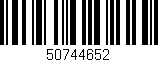 Código de barras (EAN, GTIN, SKU, ISBN): '50744652'