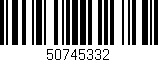 Código de barras (EAN, GTIN, SKU, ISBN): '50745332'