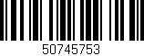 Código de barras (EAN, GTIN, SKU, ISBN): '50745753'