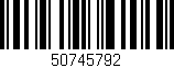 Código de barras (EAN, GTIN, SKU, ISBN): '50745792'