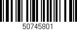 Código de barras (EAN, GTIN, SKU, ISBN): '50745801'