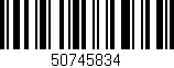Código de barras (EAN, GTIN, SKU, ISBN): '50745834'