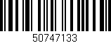 Código de barras (EAN, GTIN, SKU, ISBN): '50747133'