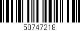 Código de barras (EAN, GTIN, SKU, ISBN): '50747218'