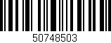 Código de barras (EAN, GTIN, SKU, ISBN): '50748503'