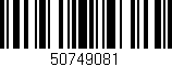 Código de barras (EAN, GTIN, SKU, ISBN): '50749081'