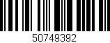 Código de barras (EAN, GTIN, SKU, ISBN): '50749392'