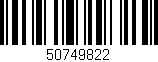 Código de barras (EAN, GTIN, SKU, ISBN): '50749822'
