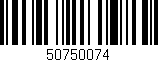 Código de barras (EAN, GTIN, SKU, ISBN): '50750074'