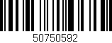 Código de barras (EAN, GTIN, SKU, ISBN): '50750592'