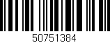 Código de barras (EAN, GTIN, SKU, ISBN): '50751384'