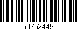 Código de barras (EAN, GTIN, SKU, ISBN): '50752449'