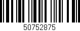 Código de barras (EAN, GTIN, SKU, ISBN): '50752875'