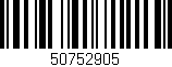 Código de barras (EAN, GTIN, SKU, ISBN): '50752905'