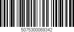 Código de barras (EAN, GTIN, SKU, ISBN): '5075300069342'