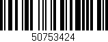 Código de barras (EAN, GTIN, SKU, ISBN): '50753424'