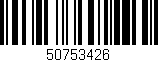 Código de barras (EAN, GTIN, SKU, ISBN): '50753426'