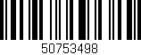 Código de barras (EAN, GTIN, SKU, ISBN): '50753498'