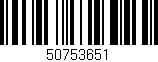 Código de barras (EAN, GTIN, SKU, ISBN): '50753651'