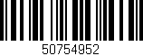 Código de barras (EAN, GTIN, SKU, ISBN): '50754952'