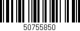 Código de barras (EAN, GTIN, SKU, ISBN): '50755850'