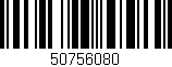 Código de barras (EAN, GTIN, SKU, ISBN): '50756080'
