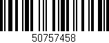 Código de barras (EAN, GTIN, SKU, ISBN): '50757458'