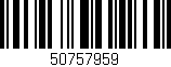 Código de barras (EAN, GTIN, SKU, ISBN): '50757959'