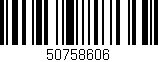 Código de barras (EAN, GTIN, SKU, ISBN): '50758606'