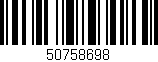 Código de barras (EAN, GTIN, SKU, ISBN): '50758698'