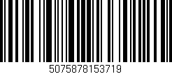 Código de barras (EAN, GTIN, SKU, ISBN): '5075878153719'