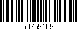 Código de barras (EAN, GTIN, SKU, ISBN): '50759169'