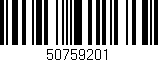Código de barras (EAN, GTIN, SKU, ISBN): '50759201'