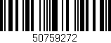 Código de barras (EAN, GTIN, SKU, ISBN): '50759272'