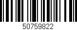 Código de barras (EAN, GTIN, SKU, ISBN): '50759822'